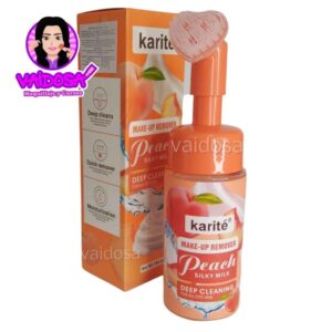 Espuma Facial Limpiadora y Desmaquillante de Durazno Karite