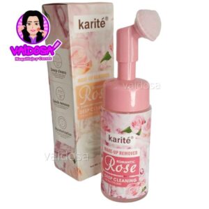Espuma Facial Limpiadora y Desmaquillante de Rosas Karite